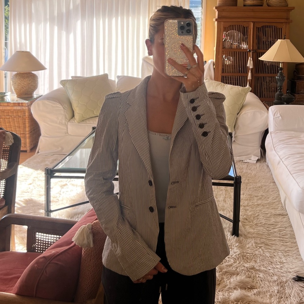 Blue and white stripe ever blazer. In perfect condition.